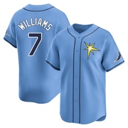 Carson Williams Men's Tampa Bay Rays Alternate Jersey - Light Blue Limited
