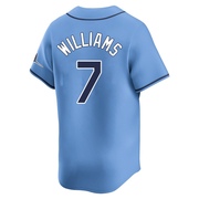 Carson Williams Men's Tampa Bay Rays Alternate Jersey - Light Blue Limited