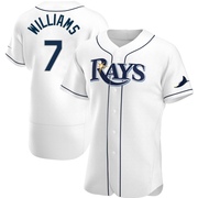 Carson Williams Men's Tampa Bay Rays Home Jersey - White Authentic