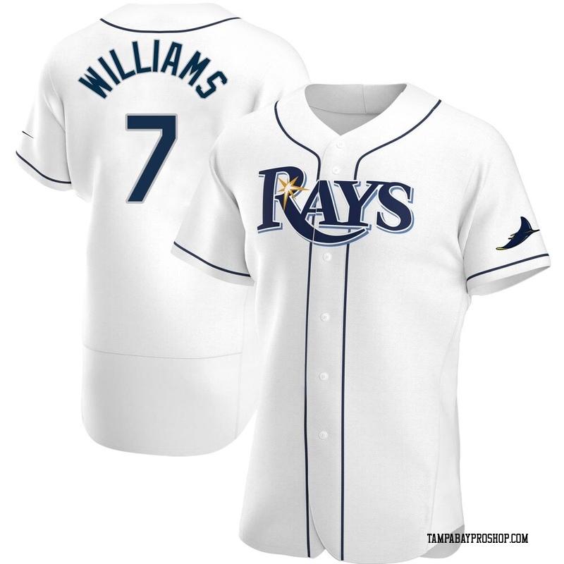 Carson Williams Men's Tampa Bay Rays Home Jersey - White Authentic