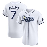 Carson Williams Men's Tampa Bay Rays Home Jersey - White Elite