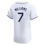 Carson Williams Men's Tampa Bay Rays Home Jersey - White Elite