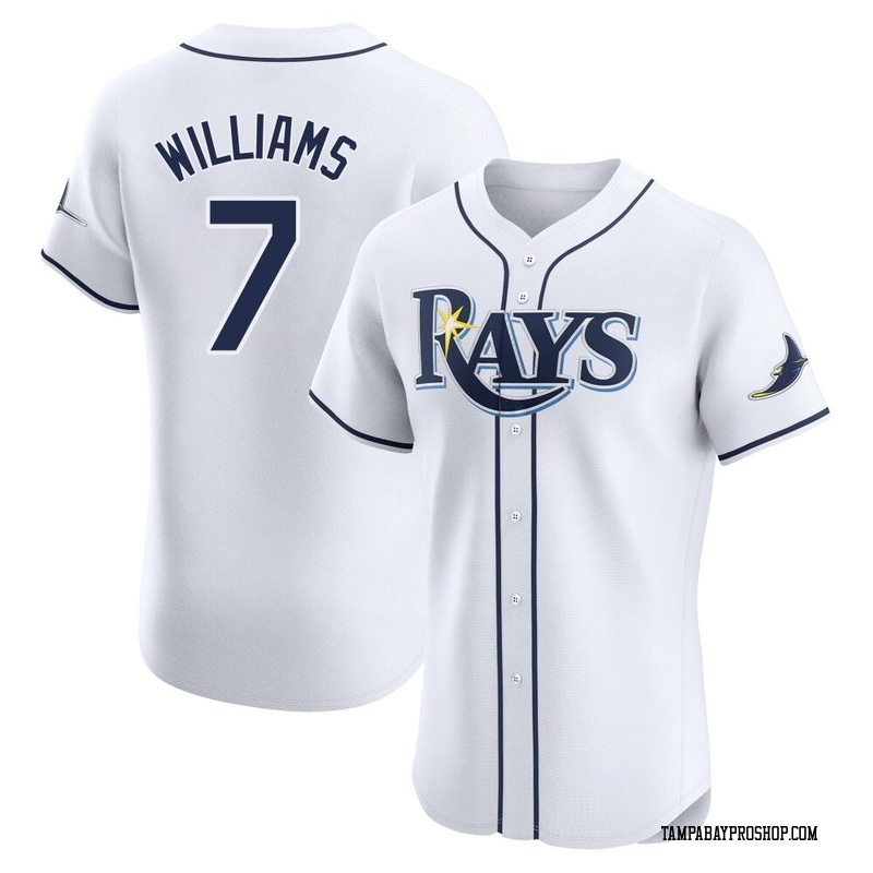 Carson Williams Men's Tampa Bay Rays Home Jersey - White Elite