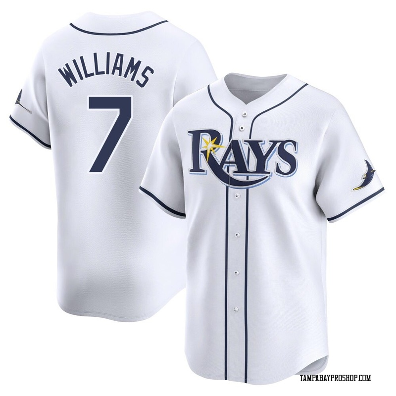 Carson Williams Men's Tampa Bay Rays Home Jersey - White Limited