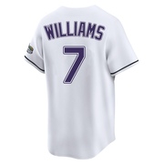 Carson Williams Men's Tampa Bay Rays Throwback Cooperstown Jersey - White Limited
