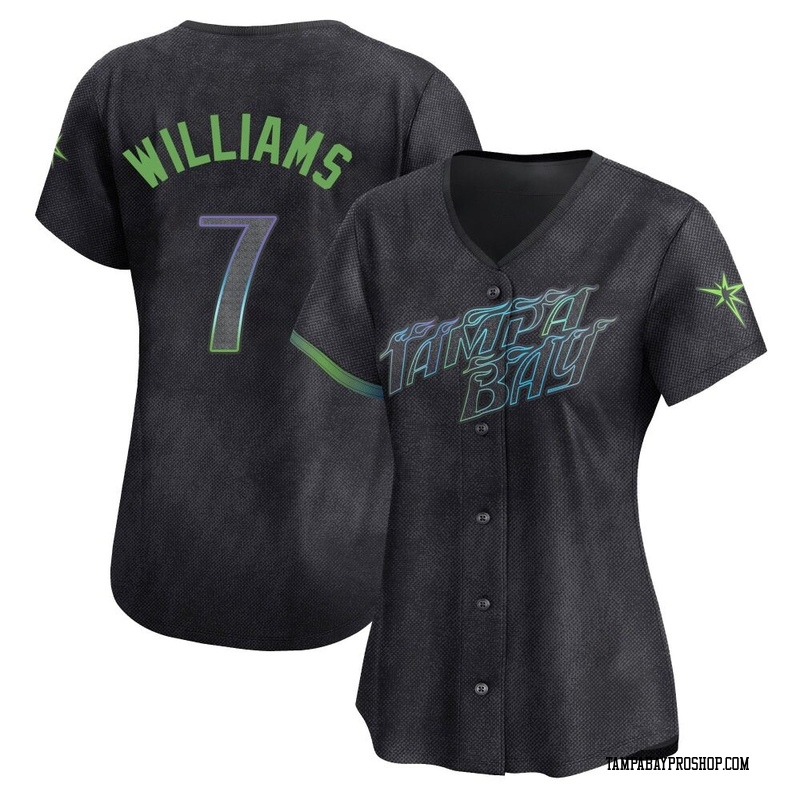 Carson Williams Women's Tampa Bay Rays 2024 City Connect Jersey - Charcoal Limited