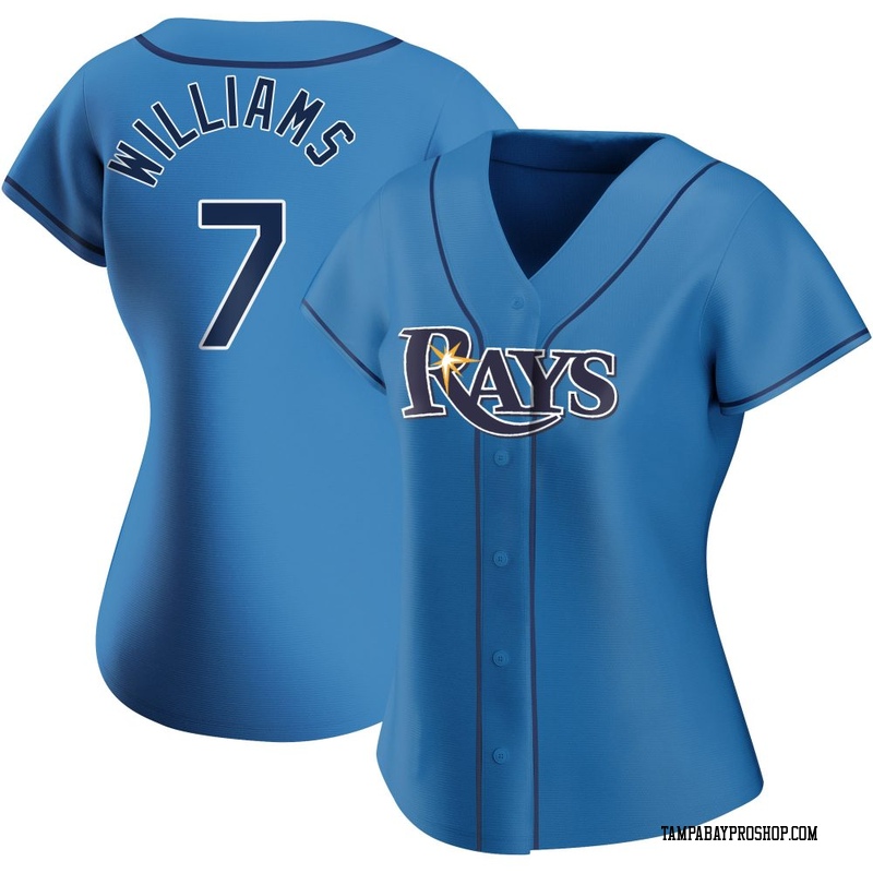 Carson Williams Women's Tampa Bay Rays Alternate Jersey - Light Blue Replica