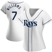 Carson Williams Women's Tampa Bay Rays Home Jersey - White Authentic