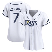 Carson Williams Women's Tampa Bay Rays Home Jersey - White Limited