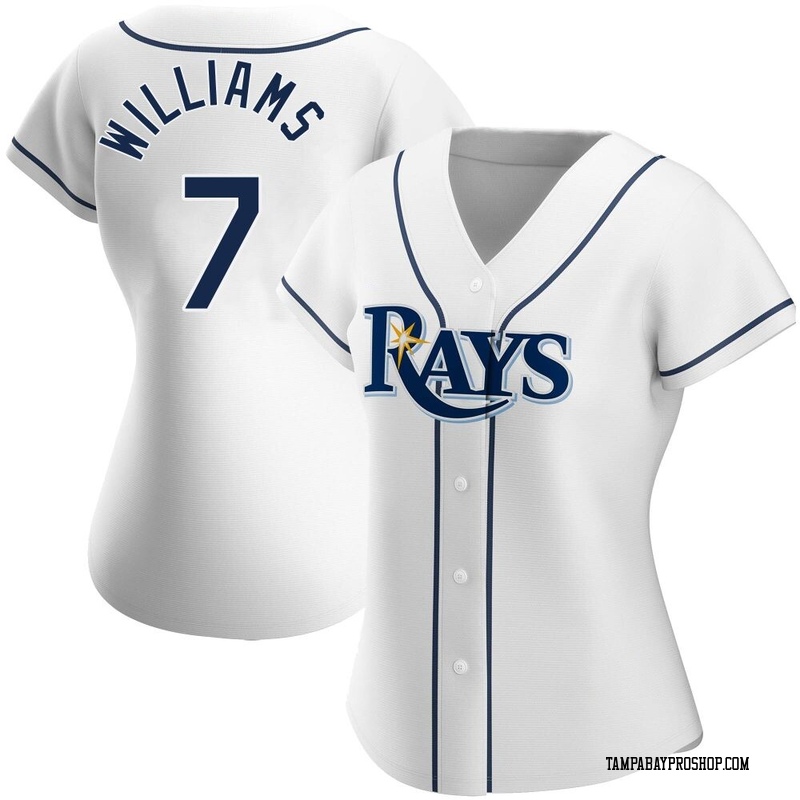 Carson Williams Women's Tampa Bay Rays Home Jersey - White Replica