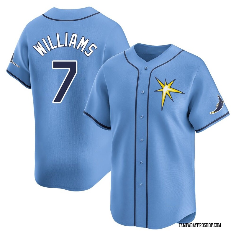 Carson Williams Youth Tampa Bay Rays Alternate Jersey - Light Blue Limited
