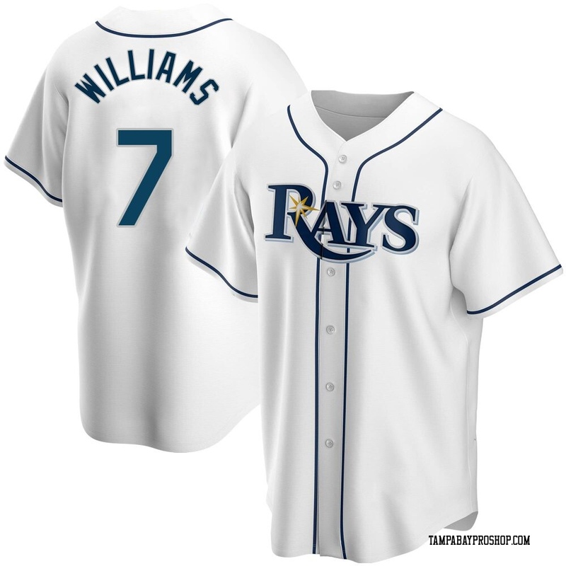 Carson Williams Youth Tampa Bay Rays Home Jersey - White Replica