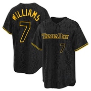 Carson Williams Youth Tampa Bay Rays Snake Skin City Jersey - Black Replica