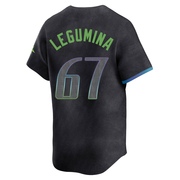 Casey Legumina Men's Tampa Bay Rays 2024 City Connect Jersey - Charcoal Limited
