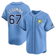 Casey Legumina Men's Tampa Bay Rays Alternate Jersey - Light Blue Limited