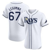 Casey Legumina Men's Tampa Bay Rays Home Jersey - White Elite