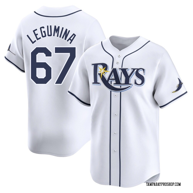 Casey Legumina Men's Tampa Bay Rays Home Jersey - White Limited