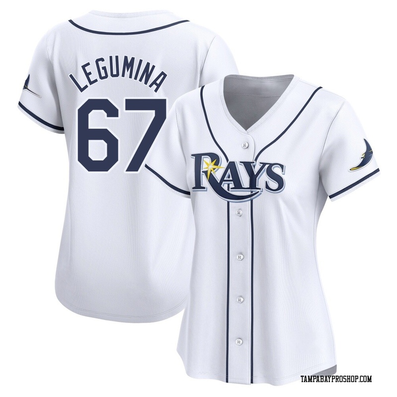 Casey Legumina Women's Tampa Bay Rays Home Jersey - White Limited