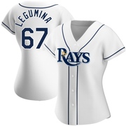 Casey Legumina Women's Tampa Bay Rays Home Jersey - White Replica