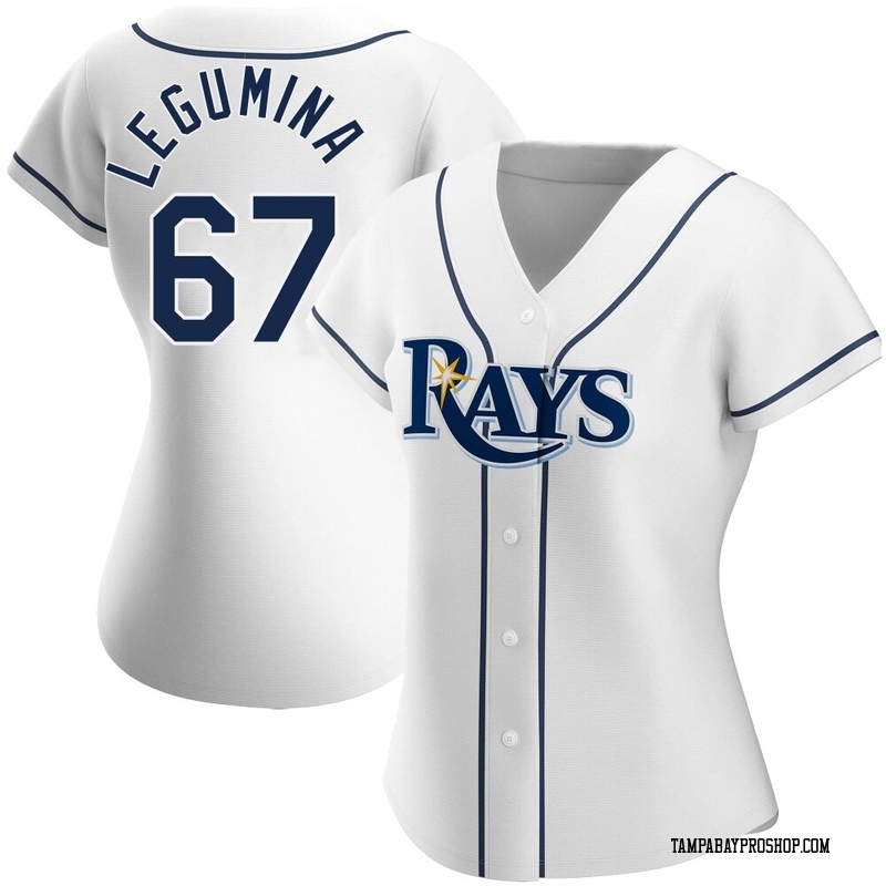Casey Legumina Women's Tampa Bay Rays Home Jersey - White Replica