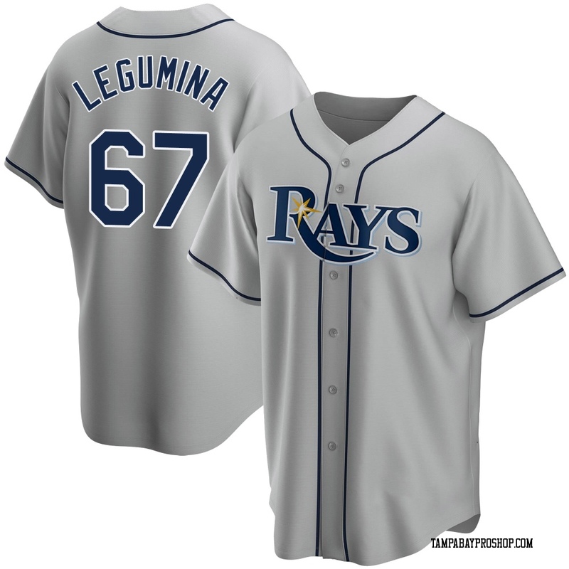 Casey Legumina Youth Tampa Bay Rays Road Jersey - Gray Replica