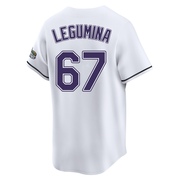Casey Legumina Youth Tampa Bay Rays Throwback Cooperstown Jersey - White Limited