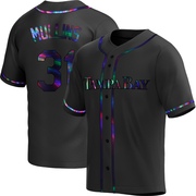 Cedric Mullins Men's Tampa Bay Rays Alternate Jersey - Black Holographic Replica