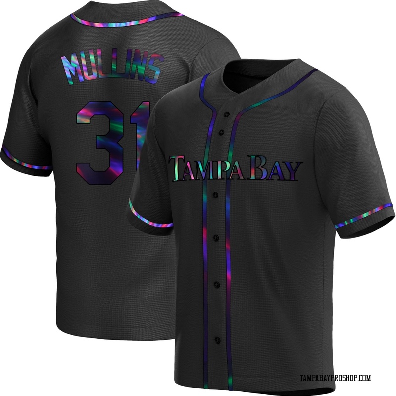 Cedric Mullins Men's Tampa Bay Rays Alternate Jersey - Black Holographic Replica