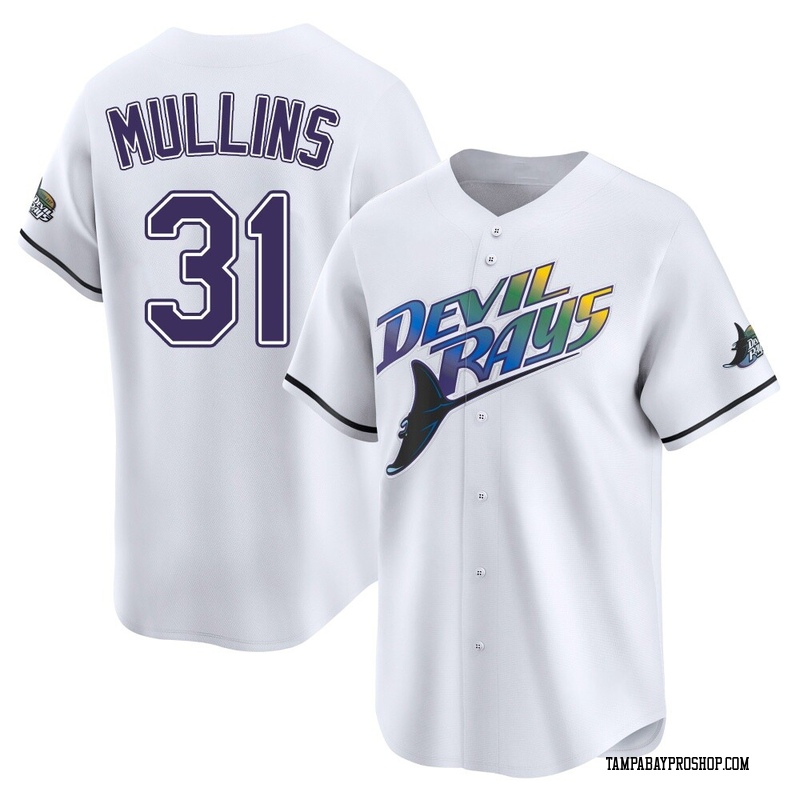 Cedric Mullins Youth Tampa Bay Rays Throwback Cooperstown Jersey - White Limited