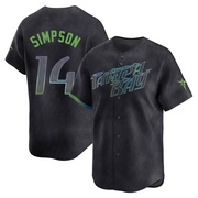 Chandler Simpson Men's Tampa Bay Rays 2024 City Connect Jersey - Charcoal Limited