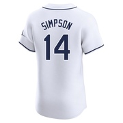 Chandler Simpson Men's Tampa Bay Rays Home Jersey - White Elite
