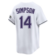 Chandler Simpson Men's Tampa Bay Rays Throwback Cooperstown Jersey - White Limited
