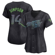 Chandler Simpson Women's Tampa Bay Rays 2024 City Connect Jersey - Charcoal Limited
