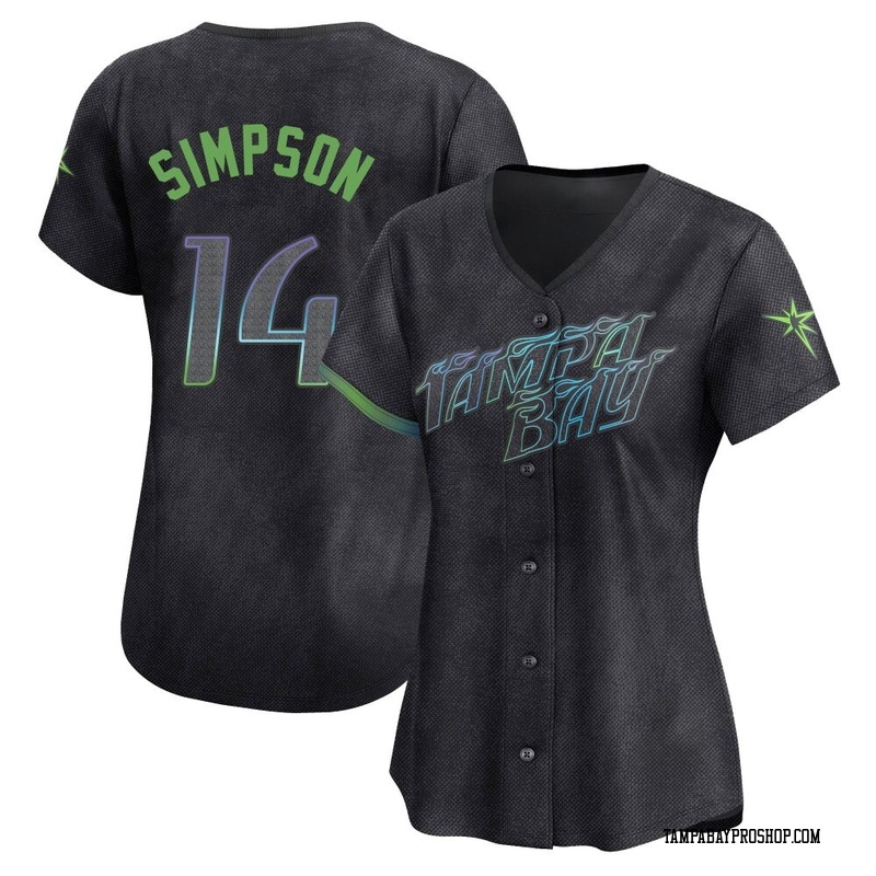 Chandler Simpson Women's Tampa Bay Rays 2024 City Connect Jersey - Charcoal Limited
