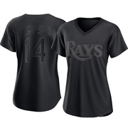 Chandler Simpson Women's Tampa Bay Rays Pitch Fashion Jersey - Black Replica