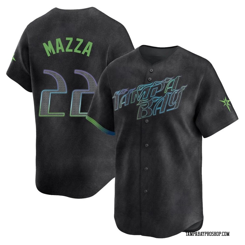 Chris Mazza Men's Tampa Bay Rays 2024 City Connect Jersey - Charcoal Limited