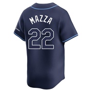 Chris Mazza Men's Tampa Bay Rays Away Jersey - Navy Limited