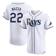 Chris Mazza Men's Tampa Bay Rays Home Jersey - White Elite