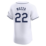 Chris Mazza Men's Tampa Bay Rays Home Jersey - White Elite