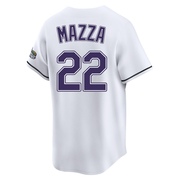 Chris Mazza Men's Tampa Bay Rays Throwback Cooperstown Jersey - White Limited