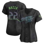 Chris Mazza Women's Tampa Bay Rays 2024 City Connect Jersey - Charcoal Limited