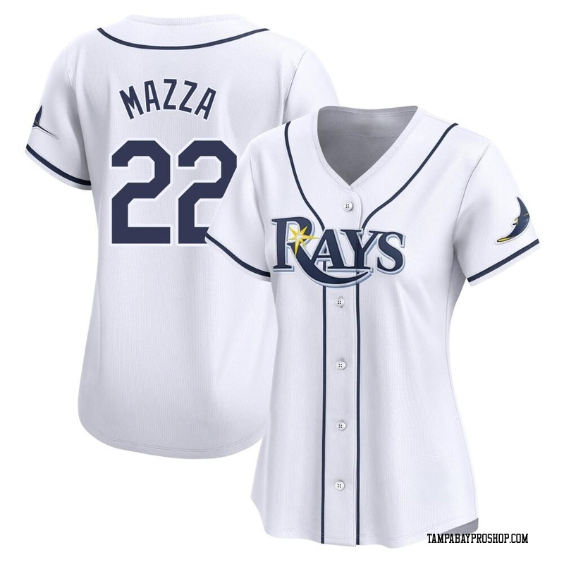 Chris Mazza Women's Tampa Bay Rays Home Jersey - White Limited