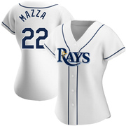 Chris Mazza Women's Tampa Bay Rays Home Jersey - White Replica