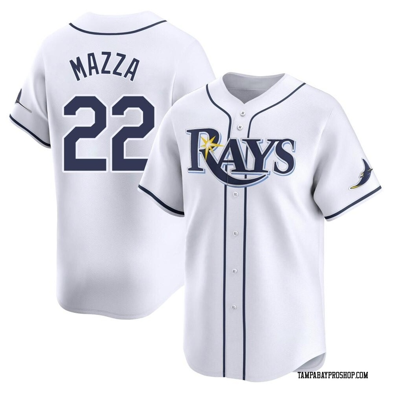 Chris Mazza Youth Tampa Bay Rays Home Jersey - White Limited