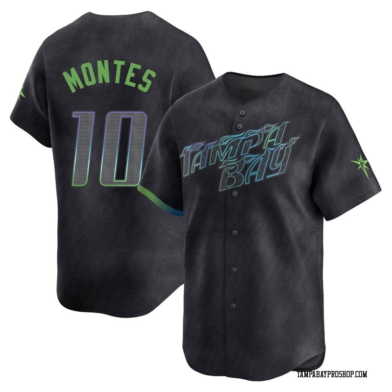 Coco Montes Men's Tampa Bay Rays 2024 City Connect Jersey - Charcoal Limited