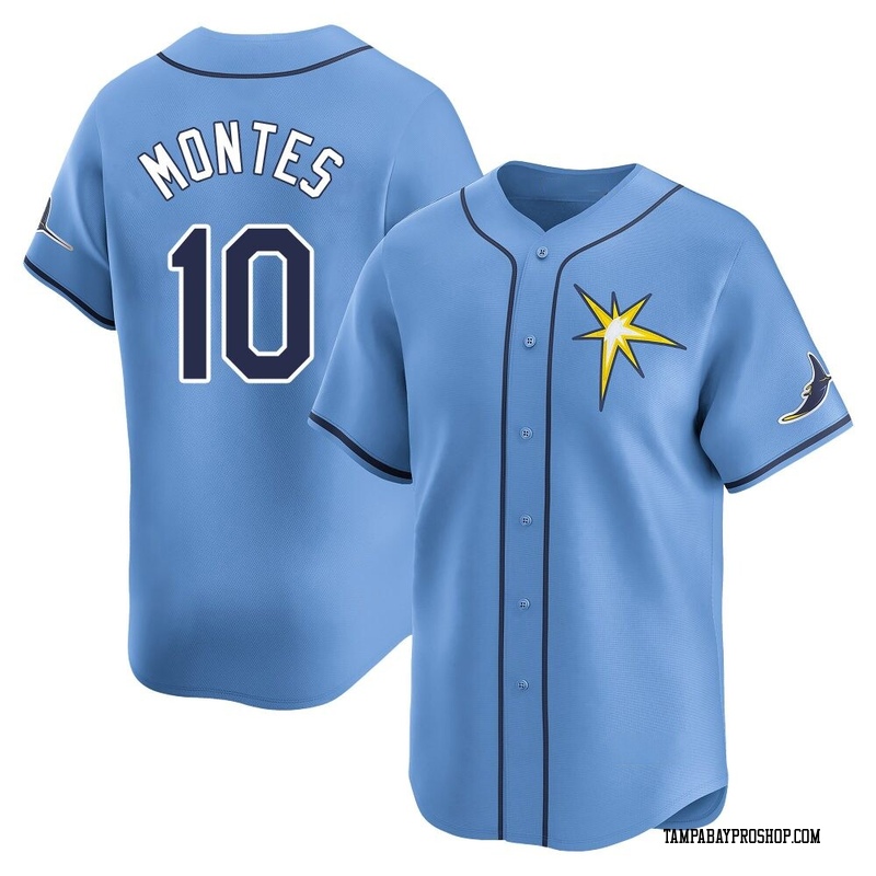 Coco Montes Men's Tampa Bay Rays Alternate Jersey - Light Blue Limited