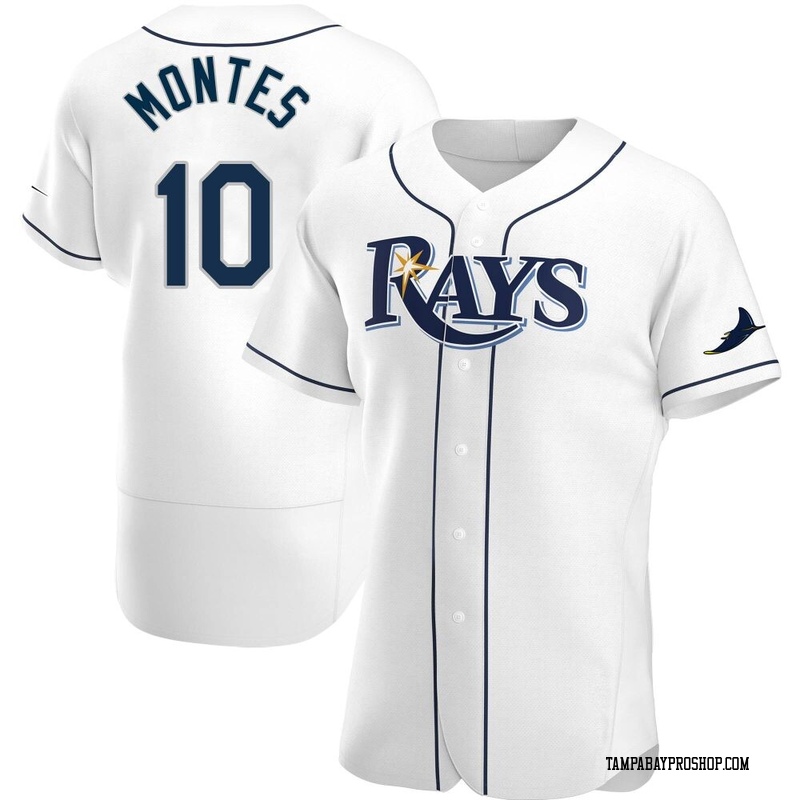 Coco Montes Men's Tampa Bay Rays Home Jersey - White Authentic