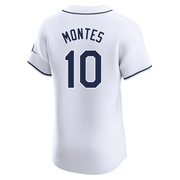 Coco Montes Men's Tampa Bay Rays Home Jersey - White Elite