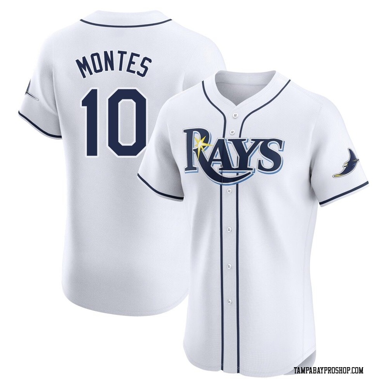 Coco Montes Men's Tampa Bay Rays Home Jersey - White Elite