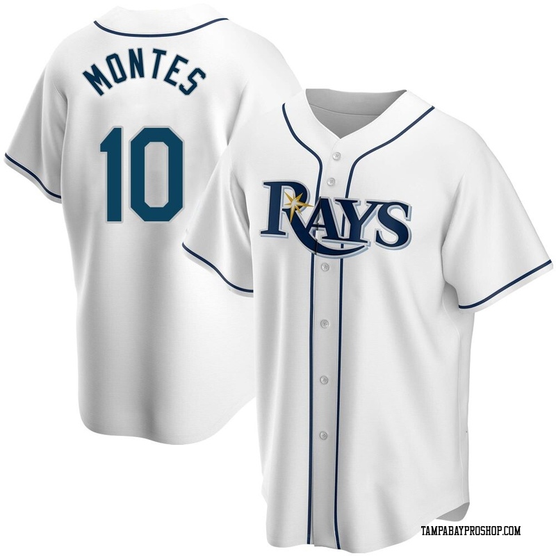 Coco Montes Men's Tampa Bay Rays Home Jersey - White Replica